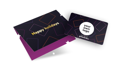 Christmas gift card for employees